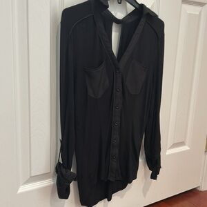 Bebe black blouse